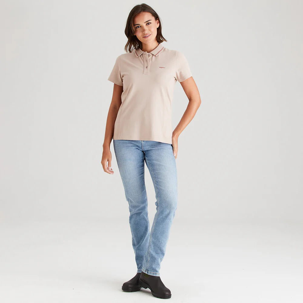 Ridgeline Womens Kilworth Polo Top #colour_blush
