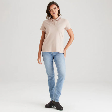 Ridgeline Womens Kilworth Polo Top #colour_blush