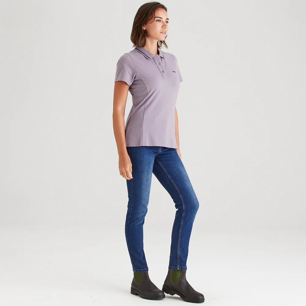 Ridgeline Womens Kilworth Polo Top #colour_lilac