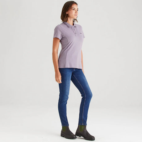 Ridgeline Womens Kilworth Polo Top #colour_lilac