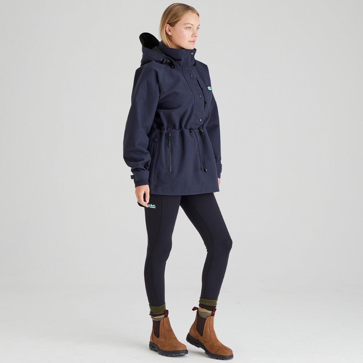 Ridgeline Womens Monsoon Classic Smock #colour_navy