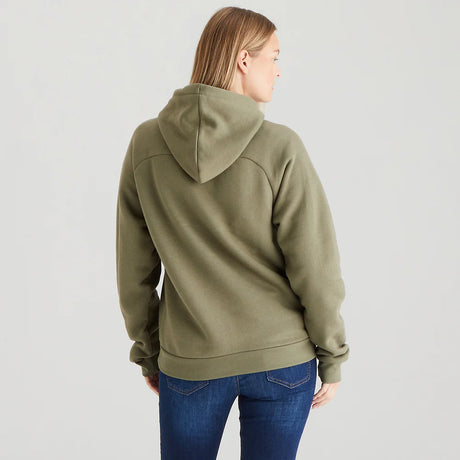Ridgeline Womens Signature Hoodie #colour_khaki-green