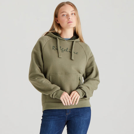 Ridgeline Womens Signature Hoodie #colour_khaki-green