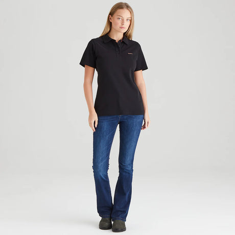 Ridgeline Womens Signature Polo Shirt #colour_black