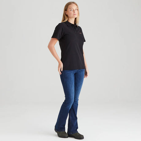 Ridgeline Womens Signature Polo Shirt #colour_black