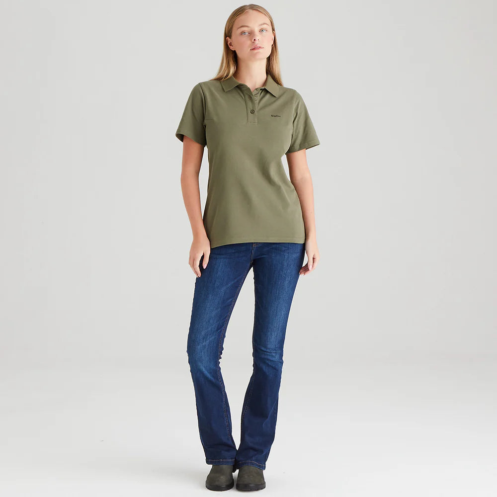 Ridgeline Womens Signature Polo Shirt #colour_khaki-green