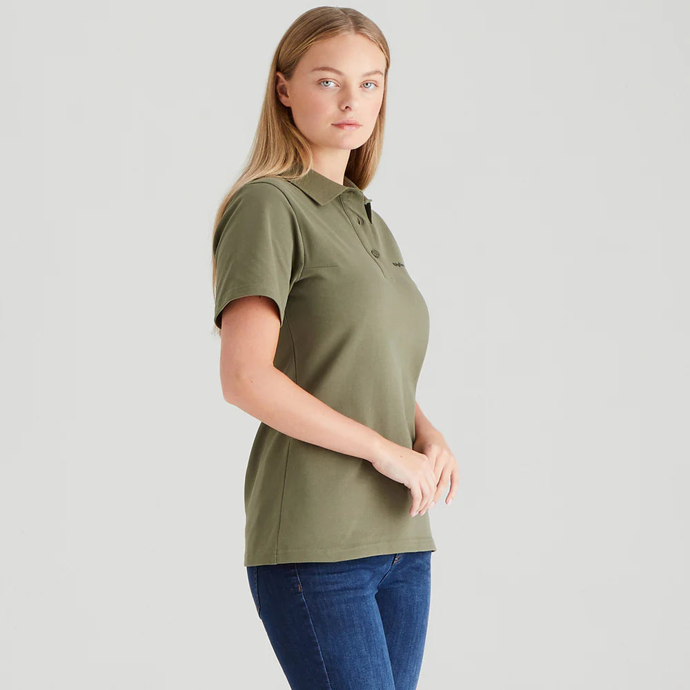 Ridgeline Womens Signature Polo Shirt #colour_khaki-green