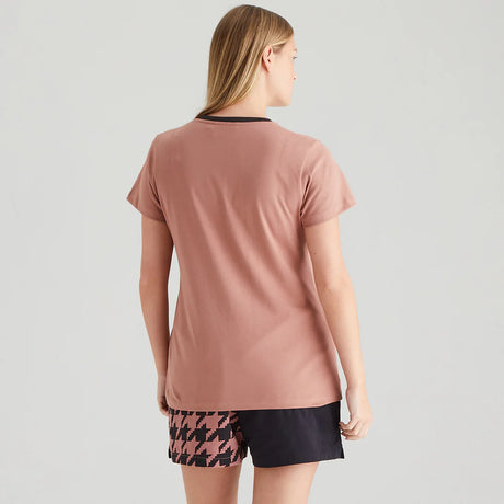 Ridgeline Womens Signature T Shirt #colour_dusky-pink