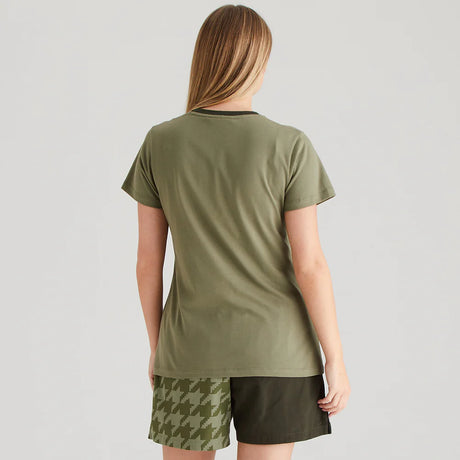 Ridgeline Womens Signature T Shirt #colour_khaki-green
