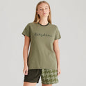 Ridgeline Womens Signature T Shirt #colour_khaki-green