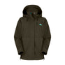 Ridgeline Womens Monsoon Classic Jacket #colour_deep-forest