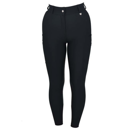 Woof Wear Hybrid Ladies Full Seat Riding Tights #colour_black