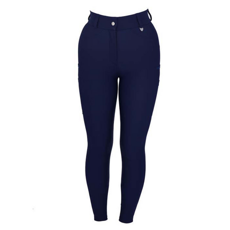 Woof Wear Hybrid Ladies Full Seat Riding Tights #colour_navy