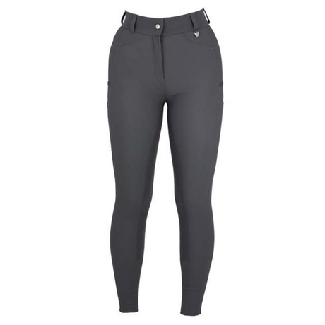 Woof Wear Hybrid Ladies Full Seat Riding Tights #colour_slate