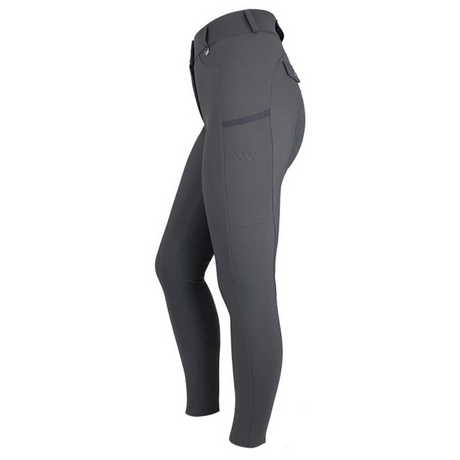Woof Wear Hybrid Ladies Full Seat Riding Tights #colour_slate
