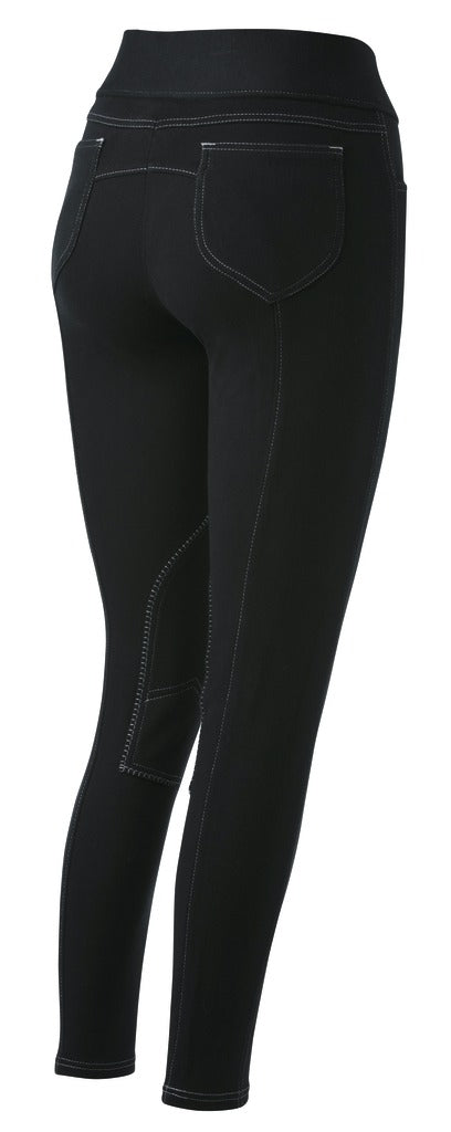 Equitheme Children's Pull-On Breeches #colour_black