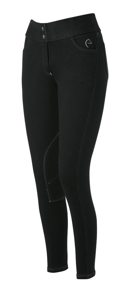 Equitheme Children's Pull-On Breeches #colour_black