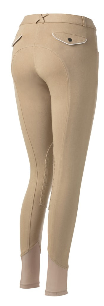 Equitheme Children's Pro Breeches #colour_brown-white