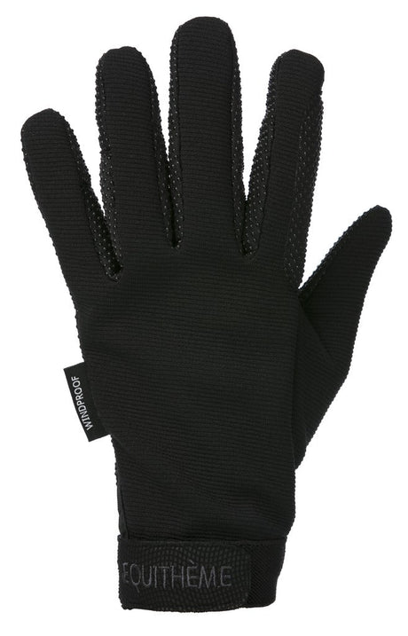 Equitheme Knit Gloves #colour_black
