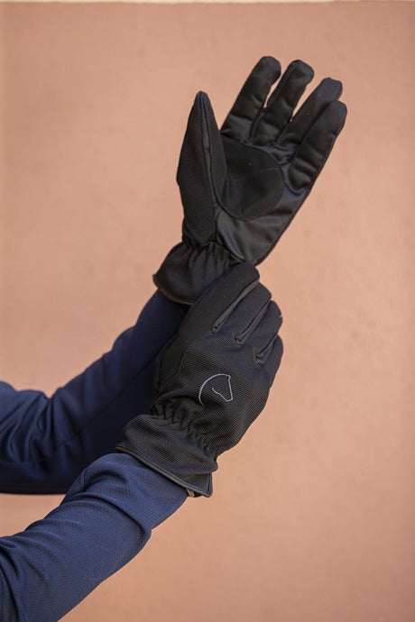 Equitheme Flocon Gloves #colour_black