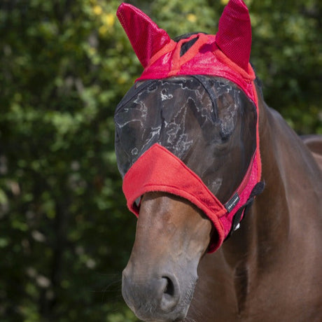 Equitheme Supercut Fly Mask #colour_red