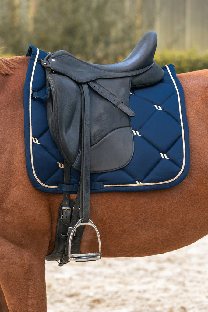 Back On Track Night Collection Dressage Saddle Pad #colour_blue
