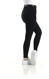 Equitheme Ladies Safir Silicone Full Seat Breeches #colour_navy-black