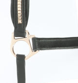 Norton Pro Clincher Leather Halter #colour_black