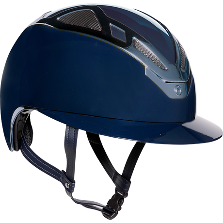 Suomy Apex Chrome Lady Riding Hat #colour_blue-navy-glossy