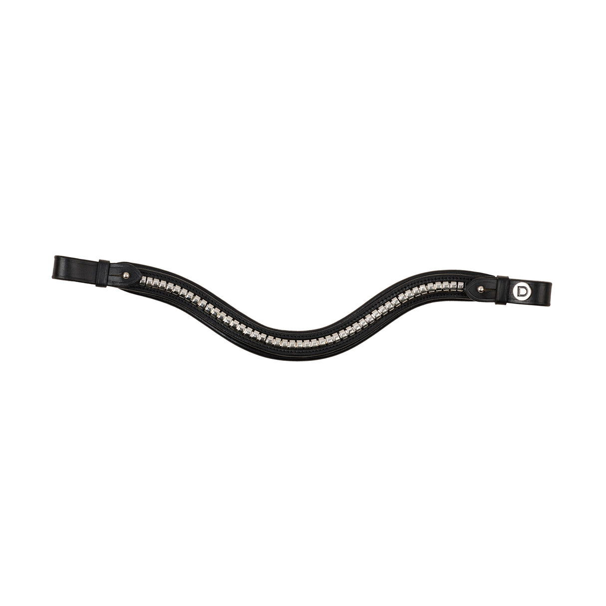 Dublin Clincher Wave Leather Bridle Browband with Wave Design