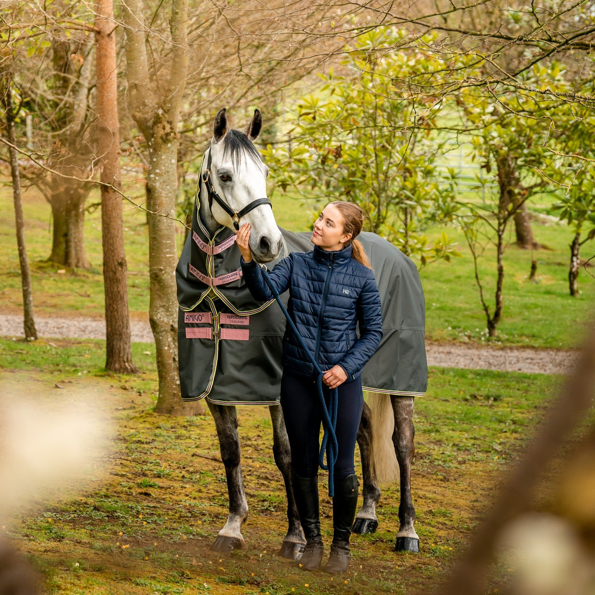 Horseware Ireland Amigo Hero 0g Turnout Rug #colour_shadow-rose-navy