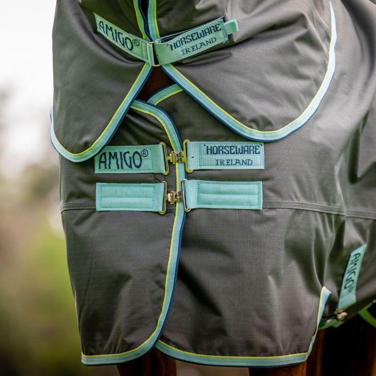 Horseware Amigo Bravo 12 Wug Horseware Amigo Hero 600d Plus Ripstop Turnout Lite 0g | Fig/Navy HW Druck | 5'6-7'0 Amigo Horseware
