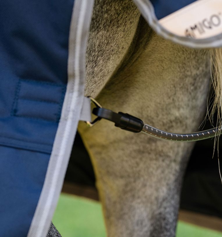 Horseware Ireland Amigo 1200D Pony 50g Turnout Rug #colour_navy-titanium-grey-silver