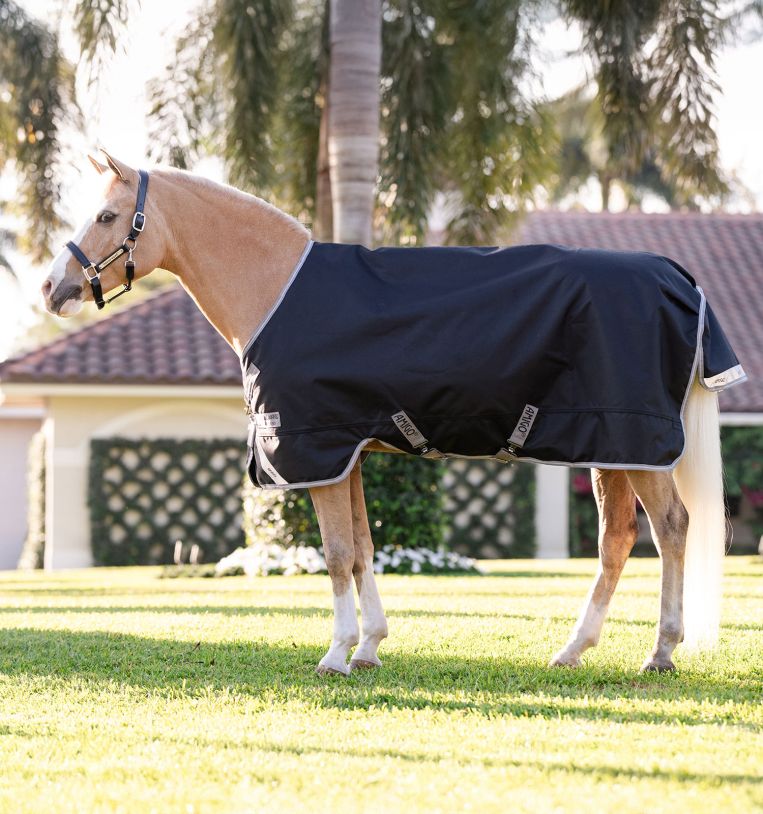 Horseware Ireland Amigo 1200D Pony 50g Turnout Rug #colour_black-titanium-grey-silver