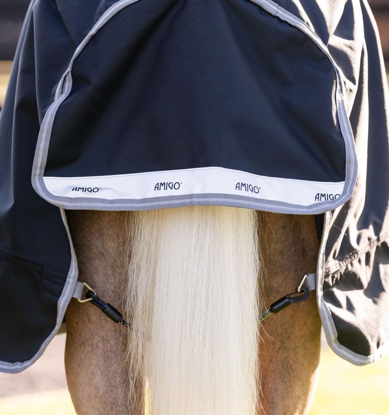 Horseware Ireland Amigo 1200D Pony 50g Turnout Rug #colour_black-titanium-grey-silver
