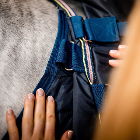 Horseware Ireland Amigo Bravo 12 Plus Bundle V-Front 50g Turnout Rug #colour_dark-shadow-navy-rose