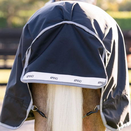 Horseware Ireland Amigo 1200D Pony 250g Turnout Rug  #colour_black-titanium-grey-silver