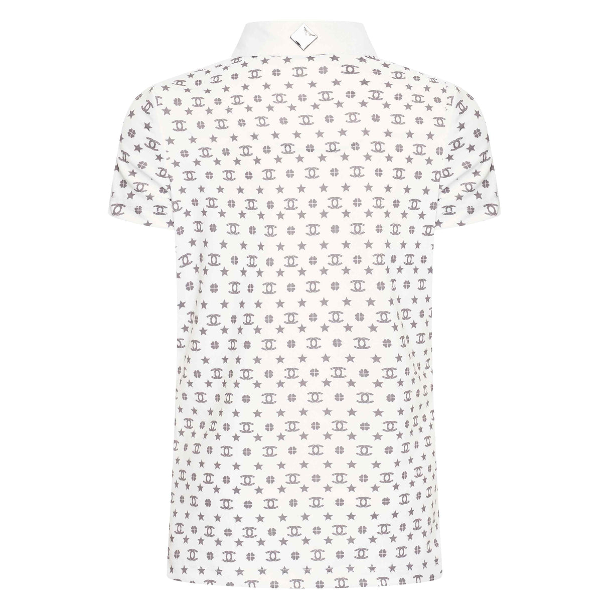 Imperial Riding Children's Roxy Tech Top #Colour_white-grey