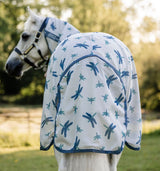 Horseware Ireland Amigo Bug Rug Plus #colour_dragonfly-print-silver-blue-sage
