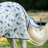 Horseware Ireland Amigo Bug Rug Plus #colour_dragonfly-print-silver-blue-sage