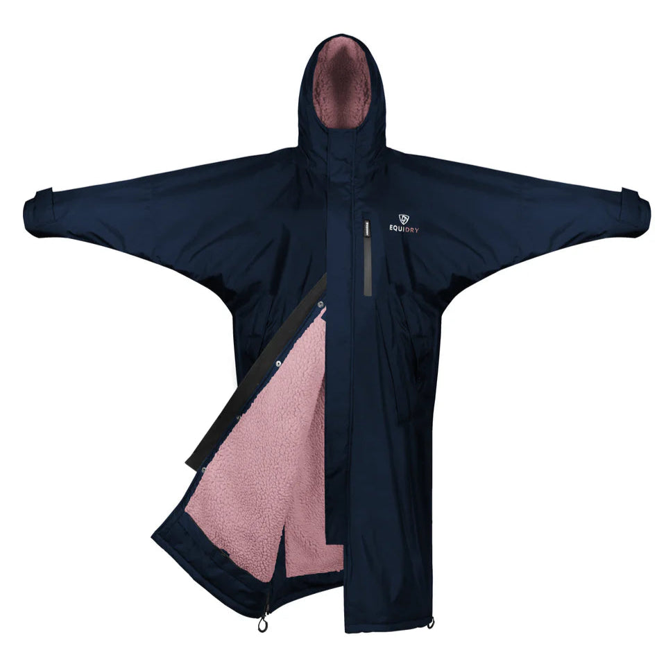 EQUIDRY Women's Thick Fleece Evolution #colour_navy-pale-pink