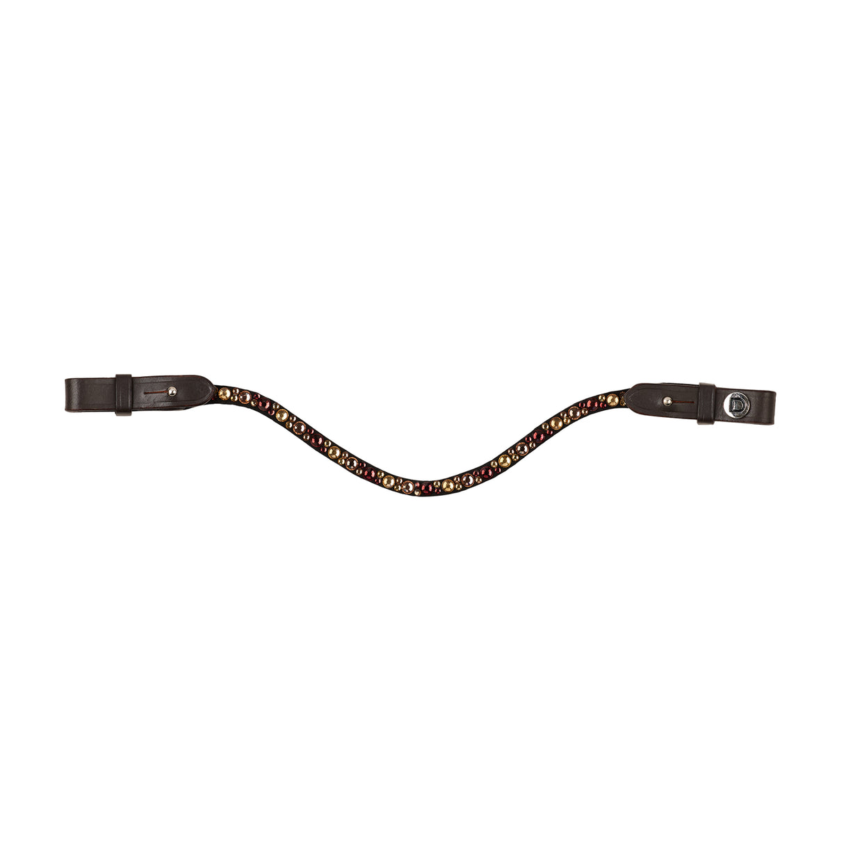 Dublin Ombre Diamante Leather Bridle Browband