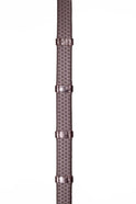 Henry James Bio Grip Hybrid Rubber Reins with Leather Stoppers #Colour_havana-brown