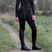EQUIDRY Children's Water Repellent Leggings #colour_black-peacock-pink