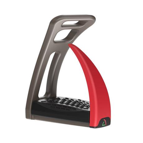 Safe Riding S1 Choco Brown Stirrups - Red Chilli #colour_red-chilli