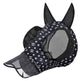 Imperial Riding Trail Ride Fly Mask With Nose #colour_black-aop