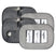 Imperial Riding Square Glitter Competition Number - Pack of 2 #colour_silver