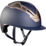 Suomy Apex Chrome Riding Hat #colour_blue-matt-rose-gold