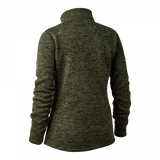 Deerhunter Sarek Ladies Knitted Jacket #colour_olive-night-melange
