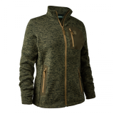 Deerhunter Sarek Ladies Knitted Jacket #colour_olive-night-melange